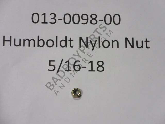 013-0098-00 - Humboldt Nylon Nut 5/16-18