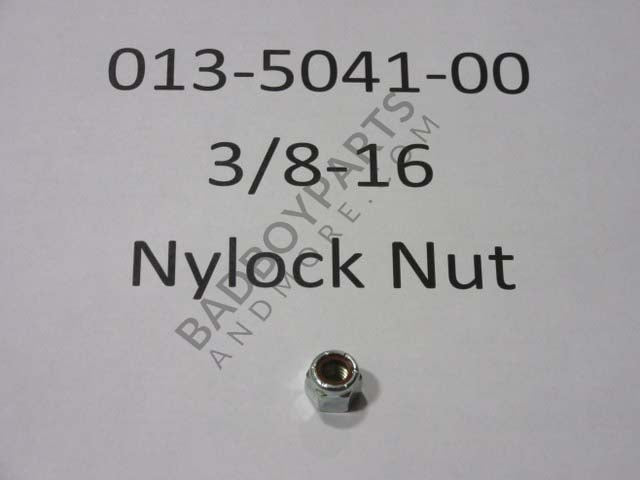 013-5041-00 - 3/8-16 Nylon Insert Locknut Zinc Orange Nylon