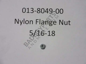 013-8049-00 - 5/16-18 Nylon Flange Nut