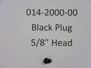 014-2000-00 - Black Plug - 5/8" Head - Bad Boy Parts & More