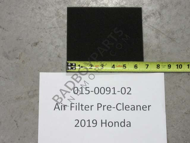 015-0091-02 - Pre-Cleaner for Air Filter for the 015-0091-00 fits the 2019-2021 Honda Engine