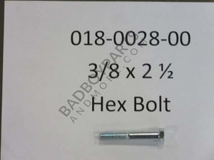 018-0028-00 - 3/8x2 1/2" Hex Bolt