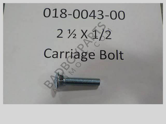 018-0043-00 - 2 1/2 X 1/2 Carriage Bolt