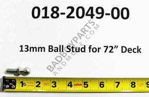 018-2049-00 - 13mm Ball Stud for 72" Deck Damper for Outlaw