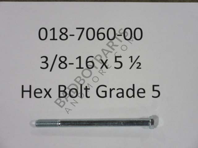 018-7060-00 - 3/8-16 x 5 1/2 Hex Bolt - Grade 5