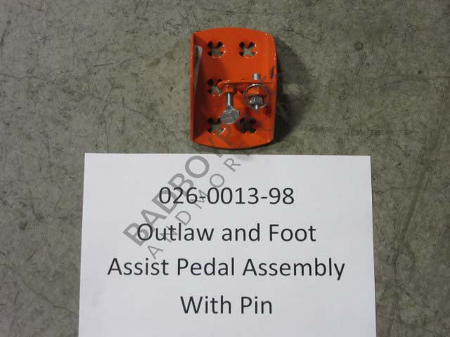 026-0013-98 - Outlaw and Ft Assist Pedal Assembly and pin