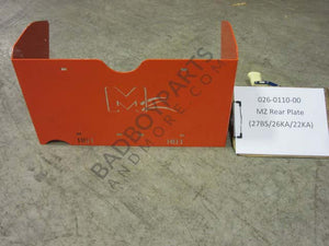 026-0110-00 - MZ Rear Plate (27BS/26KA/22KA)