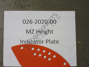 026-2020-00 - MZ Height Indicator Plate