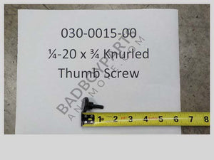 030-0015-00 - 1/4-20 x 3/4 Knurled Thumb Screw