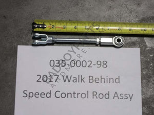 035-0002-98 - 2017-2018 Walk Behind Speed Control Rod Assembly