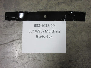 038-6015-00 - 60" Wavy Mulching Blade 6-Pack - Bad Boy Parts & More