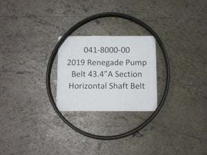 041-8000-00 - 2019-2020 Renegade Pump Belt 43.4"A Section Horizontal Shaft Belt - Bad Boy Parts & More