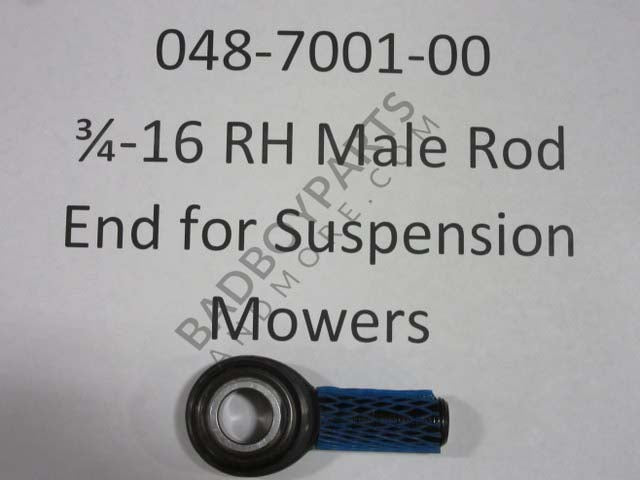 048-7001-00 - 3/4-16 RH Male Rod End for Suspension mowers -CMX12