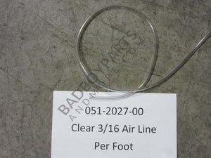 051-2027-00 - Clear 3/16" EPA Air Line (Priced Per Foot)