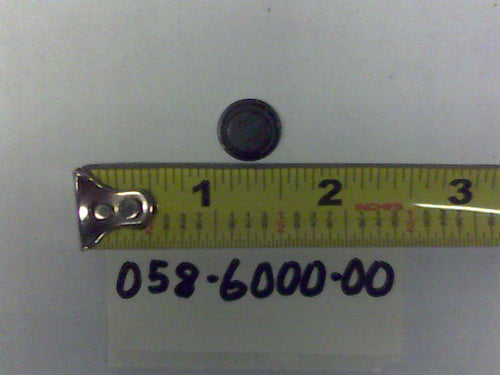 058-6000-00 - Black, Round Stick-On Rubber Bumpon - Bad Boy Parts & More