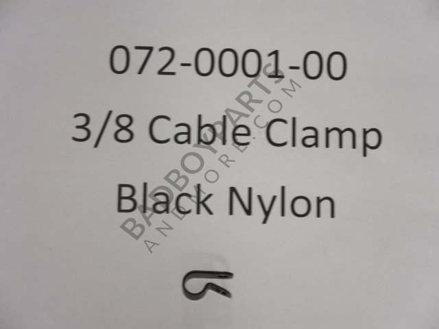 072-0001-00 - 3/8 Cable Clamp-Black Nylon