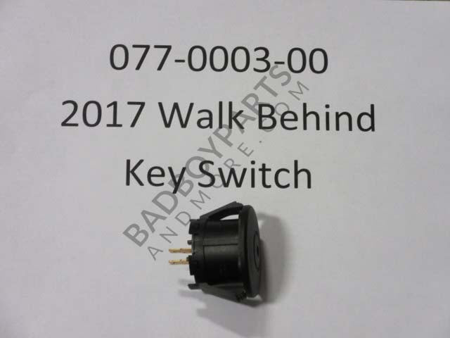 077-0003-00 - 2017-2018 Walk Behind-Key Switch
