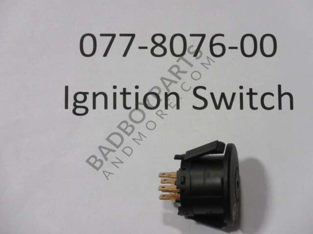 077-8076-00 - Ignition Switch (key not included)
