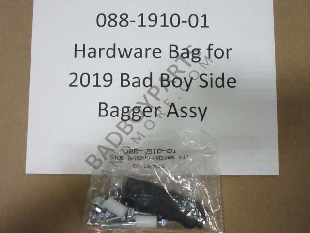 088-1910-01 - Hardware Bag for 2019 Bad Boy Side Bagger Assembly MZ / Stand On Models 088-1910