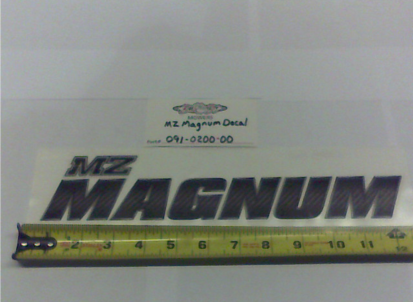 091-0200-00 - MZ Magnum Front Grill Decal