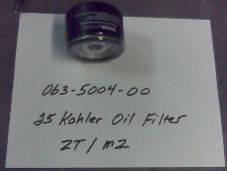 063-5004-00 - 25 HP Kohler Oil Filter (Short) ZT/MZ