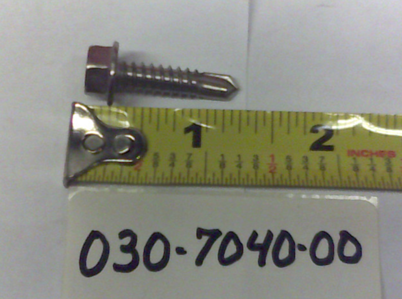 030-7040-00 - 1/4 x 1 Hex Head TEK Screw