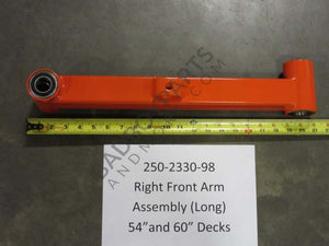 250-2330-98 - EZT Front Arm-Long (Right) Assembly