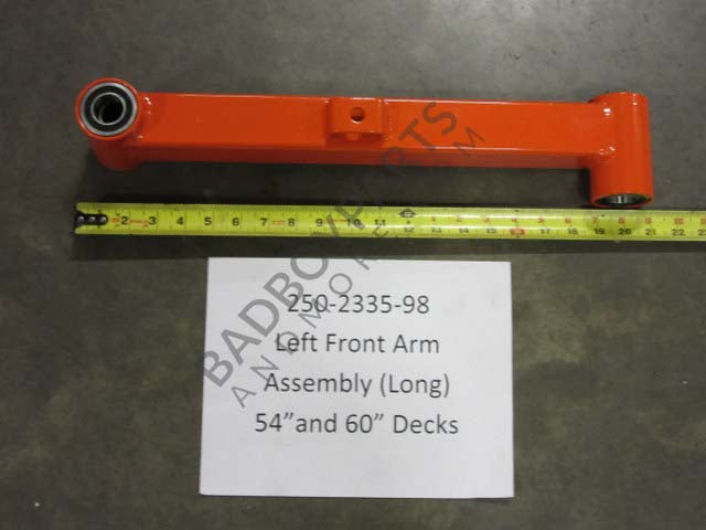 250-2335-98 - EZT Front Arm-Long (Left) Assembly