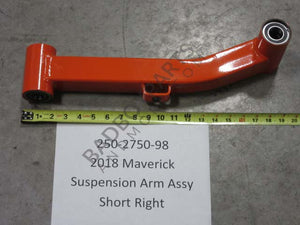 250-2750-98 - 2018-2020 Maverick Suspension Arm Assembly - Right Short - For 48" Deck Models Only