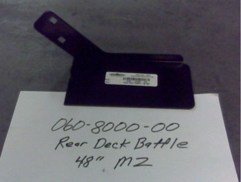 060-8000-00 - Rear Deck Baffle 48 MZ