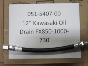 051-5407-00 - 12" Kawasaki Oil Drain FX850 / FX1000/ FX730