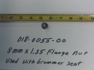 018-0055-00 - 8mm x 1.25 Flange Nut Used with the Grammer Seat