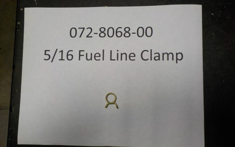 072 8068-00 - 5/16 Fuel Line Clamp