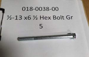 018-0038-00 - 1/2-13 x 7" Carriage Bolt