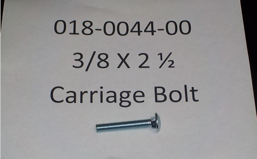 018-0044-00 - 3/8 x 2 1/2 Carriage Bolt