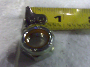 013-6052-00 - 1/2-20 Nylon Insert Jam Locknut Zinc Orange Zinc