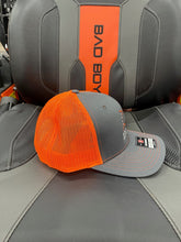 Load image into Gallery viewer, Bad Boy Orange and Gray Richardson 112 Snapback Hat
