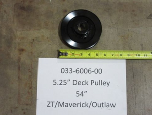 033-6006-00 - 5.25" Deck Pulley-54" ZT/Maverick/Outlaw (without set screw)