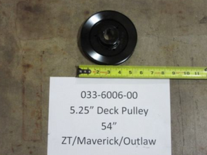 033-6006-00 - 5.25" Deck Pulley-54" ZT/Maverick/Outlaw (without set screw)