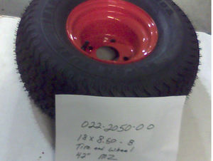 022-2050-00 - 18x8.50-8 w/8" Tire & Wheel Assembly Fits 42" MZ