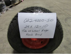 022-4000-50 - 24 x 12.00 - 10 Tire and Wheel Assembly - Kenda Brand