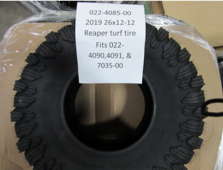 022-4085-00 - 2019-2021 26x12-12 Reaper Turf 2019 Fits 022-4090, 4091 & 7035-00