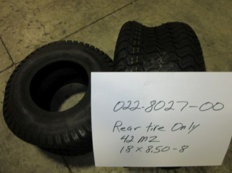 022-8027-00 - 18x8.50-8 Rear Tire Only 42 MZ