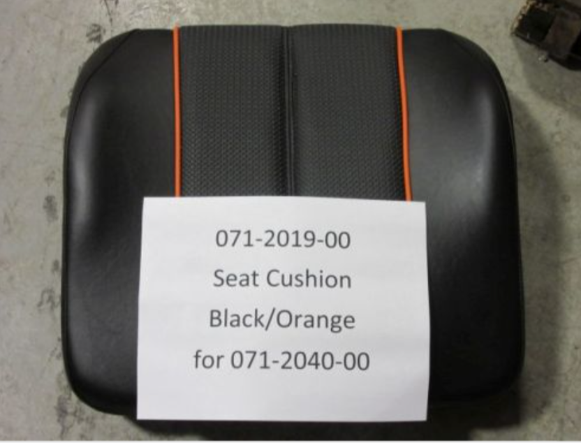 071-2019-00 - Black/Orange Seat Cushion for the OBSOLETE USE 071-2040-17