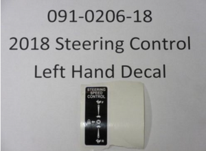 091-0206-18 - 2018 Steering Control LH Decal