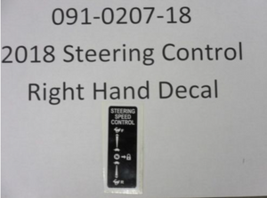 091-0207-18 - 2018 Steering Control RH Decal