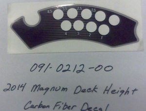 091-0212-00 - 2014 Magnum Deck Height Carbon Fiber Decal