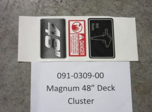 091-0309-00 - Magnum 48" Deck Cluster 48" Deck Decals - Magnum