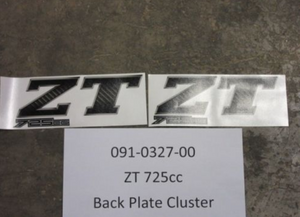 091-0327-00 - ZT 725cc Back Plate Cluster