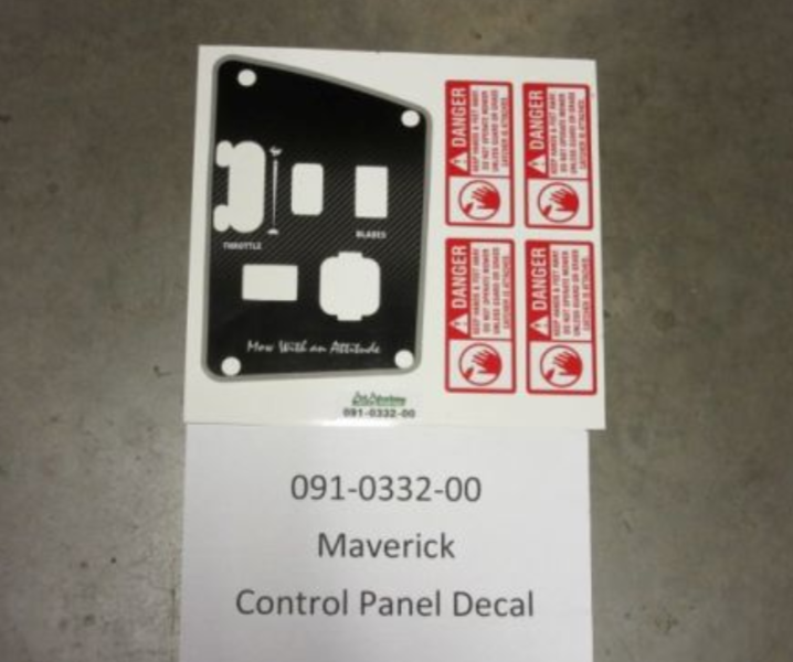 091-0332-00 - Maverick Control Panel Decal